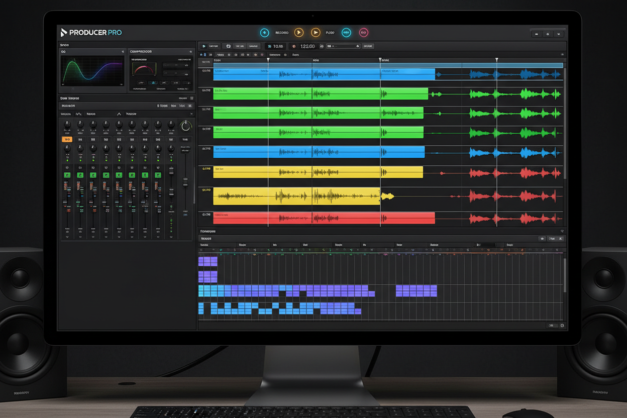 Make a image of a DAW